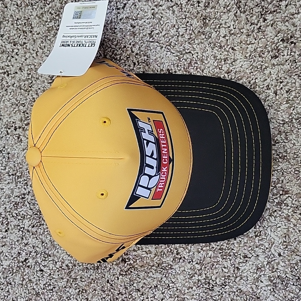 Stewart Haas Rush Truck Centers Yellow Nascar Hat